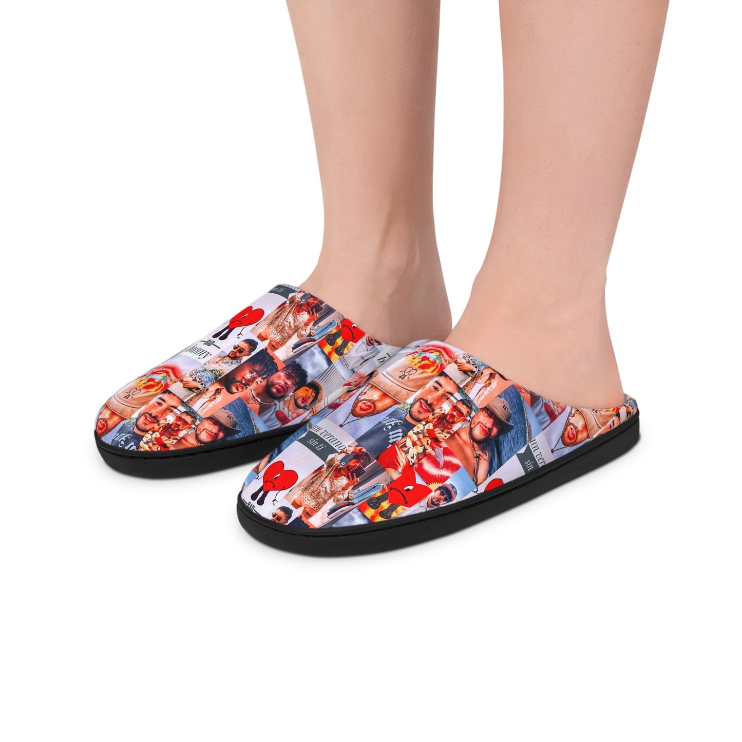 Bad Bunny Un Verano Sin Ti Photo Collage Women's Indoor Slippers