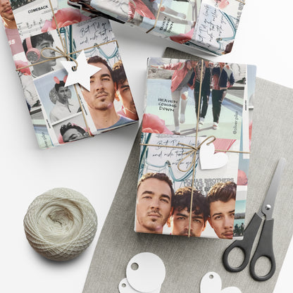 Jonas Brother Happiness Begins Collage Gift Wrap Paper