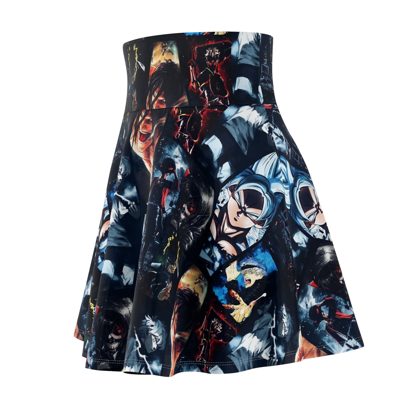 Anime Hero Montage Women's Skater Skirt