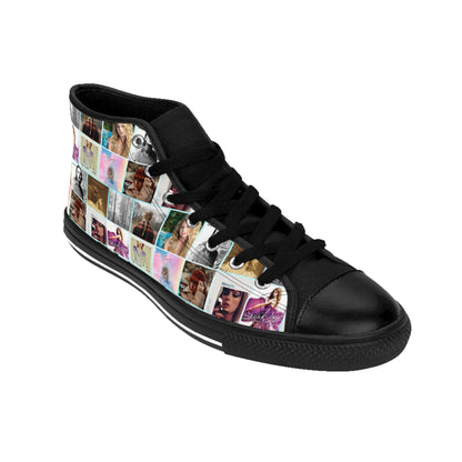 Taylor Swift Album Art Collage Women's Classic Sneakers