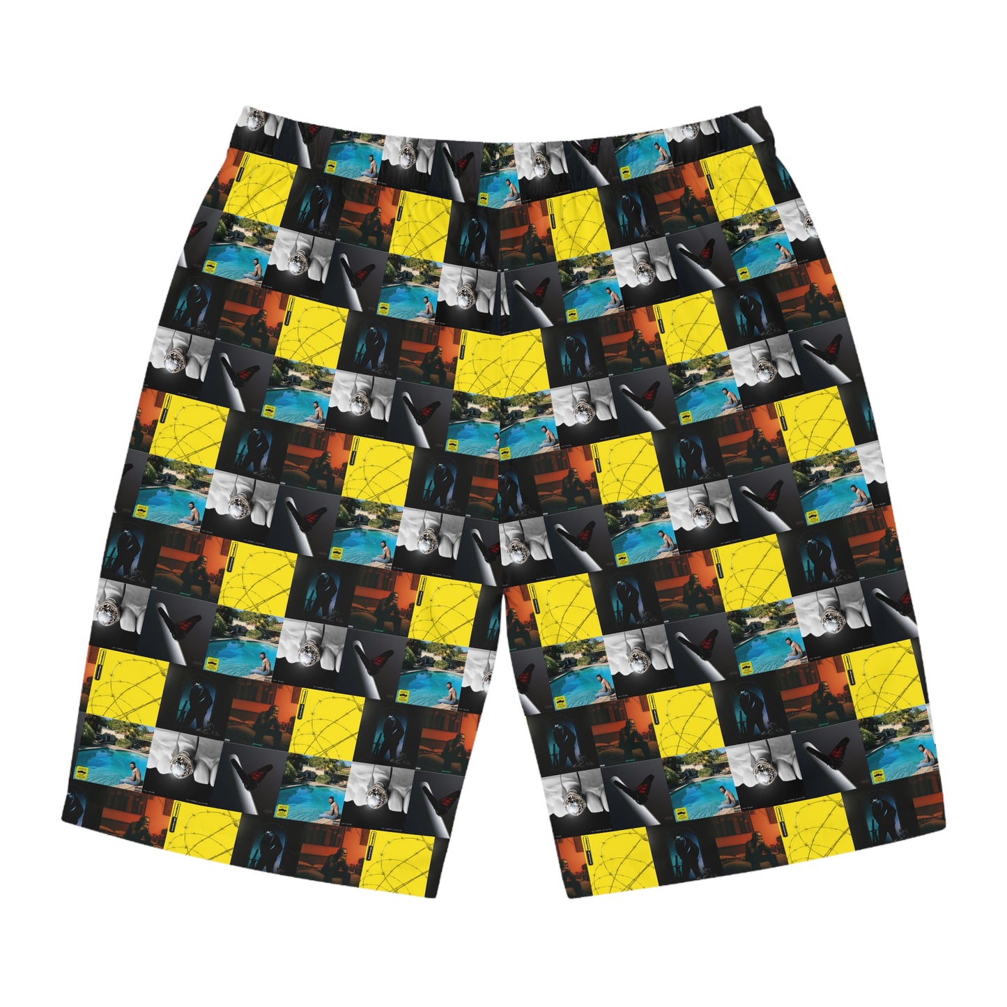 Post Malone Album Art Collage Men's Board Shorts