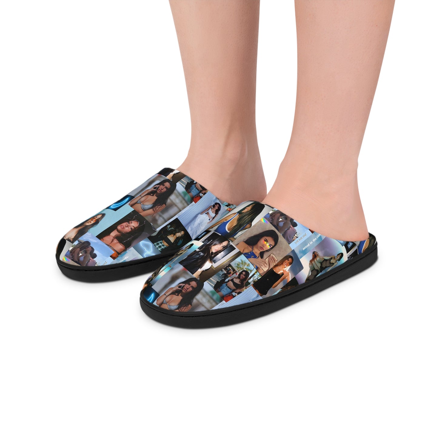 Madison Beer Mind In The Clouds Collage Women's Indoor Slippers