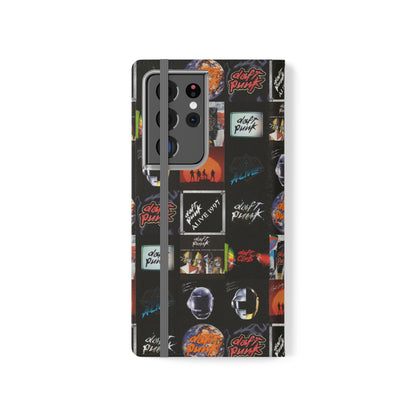 Daft Punk Album Cover Art Collage Phone Flip Case