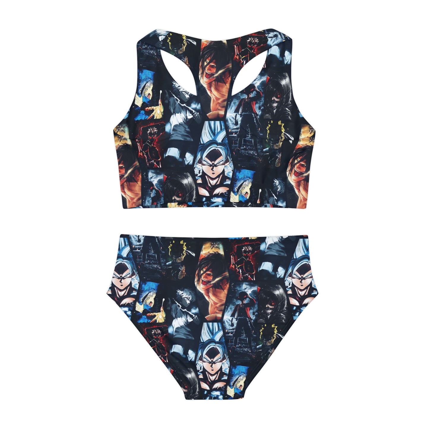 Anime Hero Montage Girls Two Piece Swimsuit