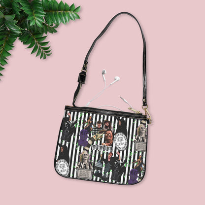 Beetlejuice Strage And Unusual Collage Small Shoulder Bag