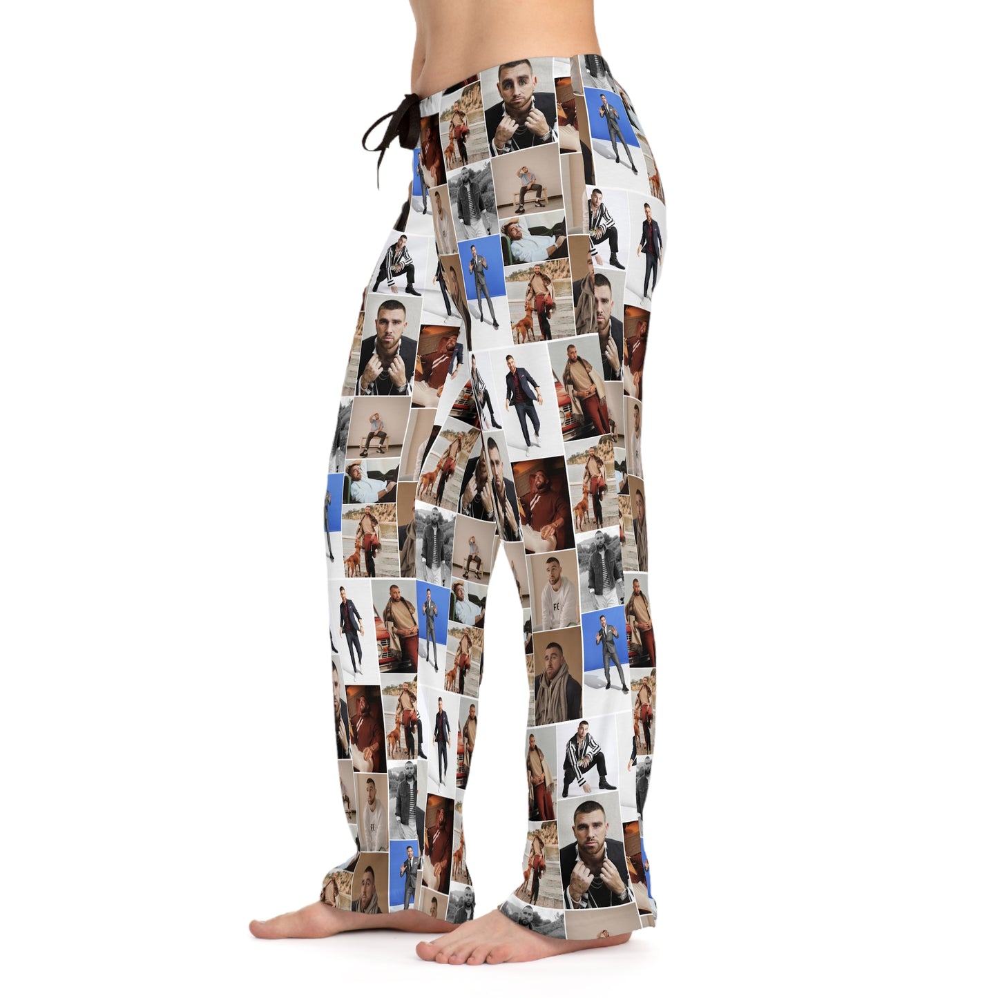 Travis Kelce Portrait Photo Mosaic Women's Pajama Pants