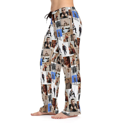 Travis Kelce Portrait Photo Mosaic Women's Pajama Pants