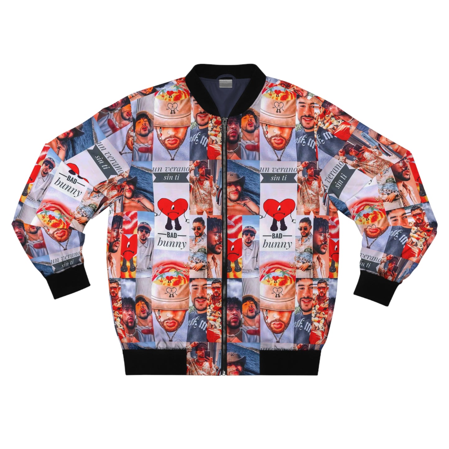 Bad Bunny Un Verano Sin Ti Photo Collage Men's Bomber Jacket