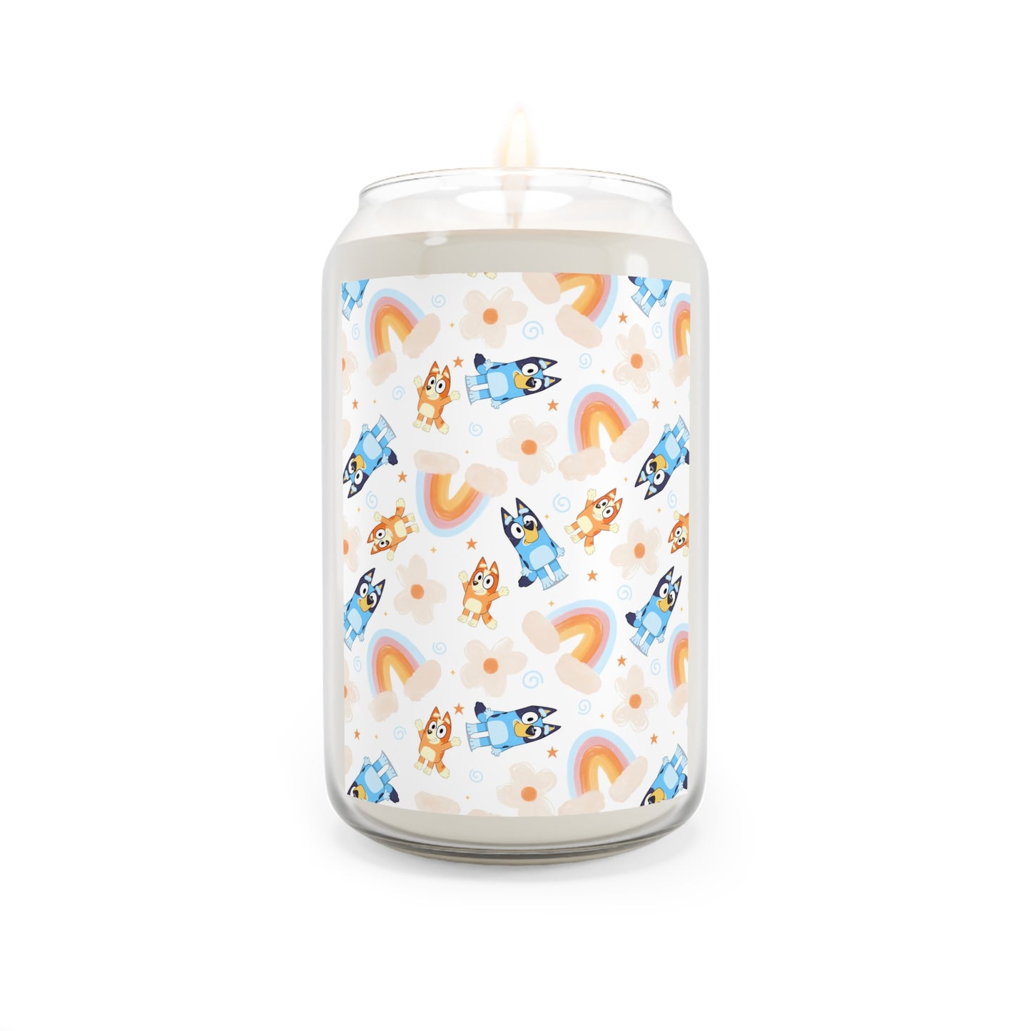 Bluey Rainbows & Flowers Pattern Scented Candle