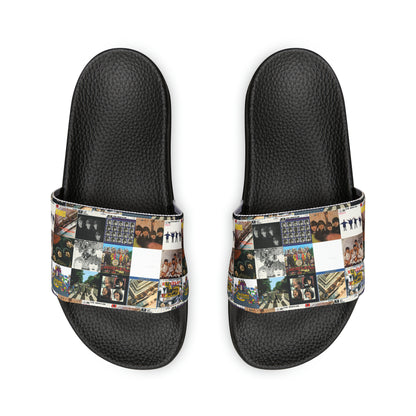 The Beatles Album Cover Collage Youth Slide Sandals