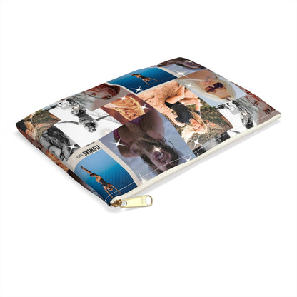 Miley Cyrus Flowers Photo Collage Accessory Pouch
