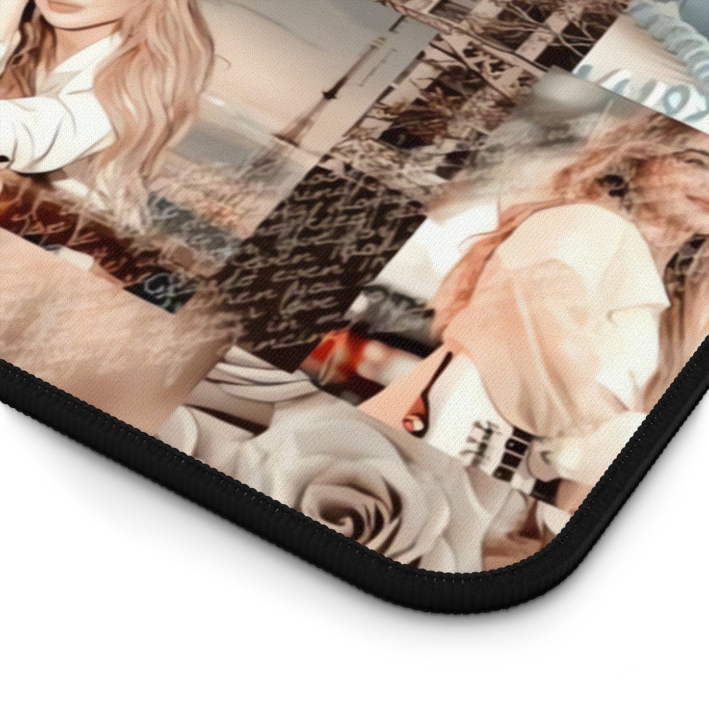 Sabrina Carpenter Peachy Princess Collage Desk Mat