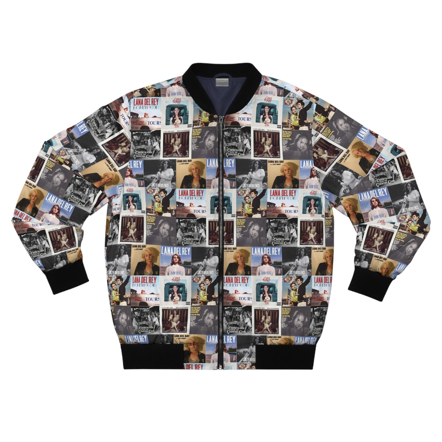 Lana Del Rey Album Cover Collage Men's Bomber Jacket