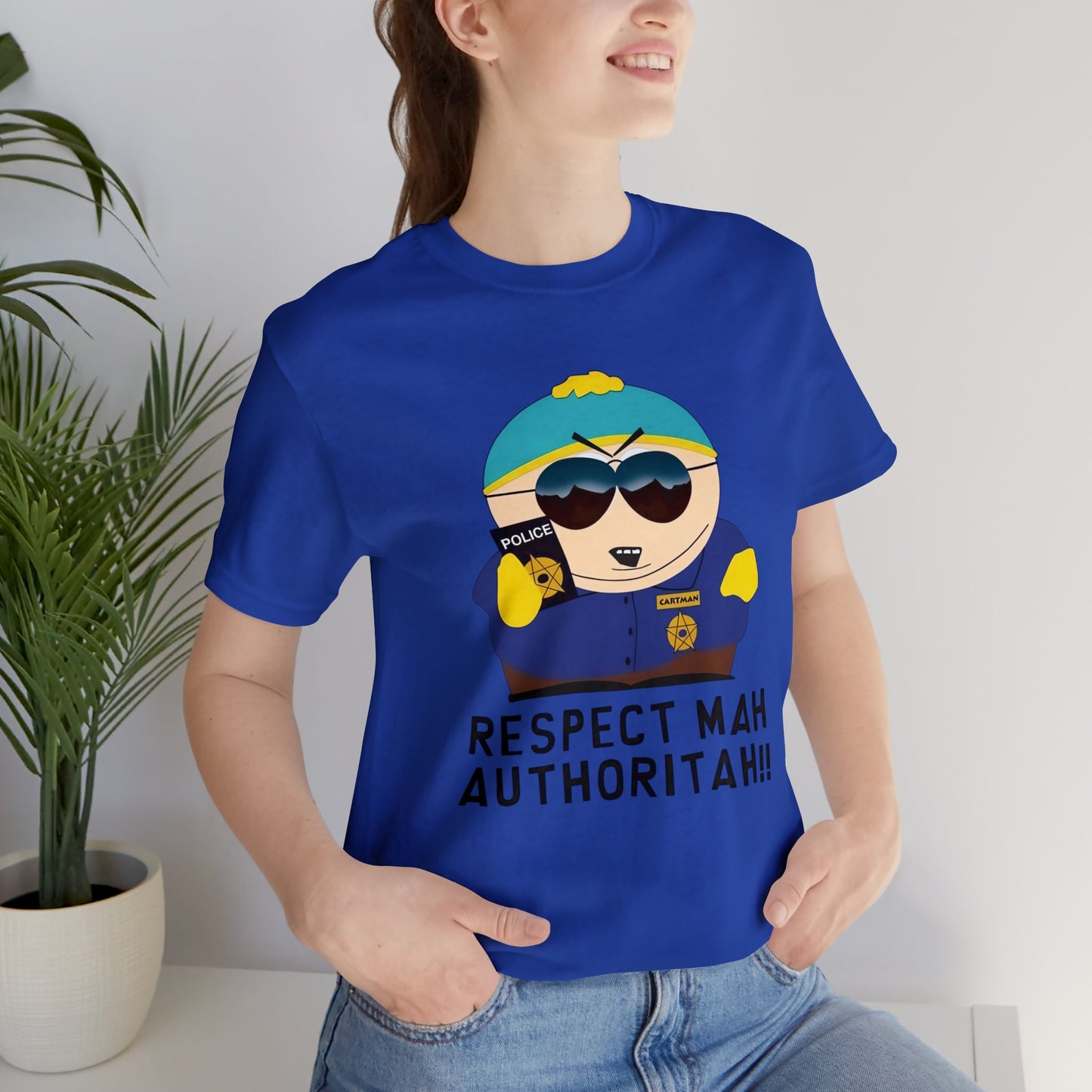 South Park Cartman Respect Mah Autheritah! Unisex Jersey Short Sleeve Tee