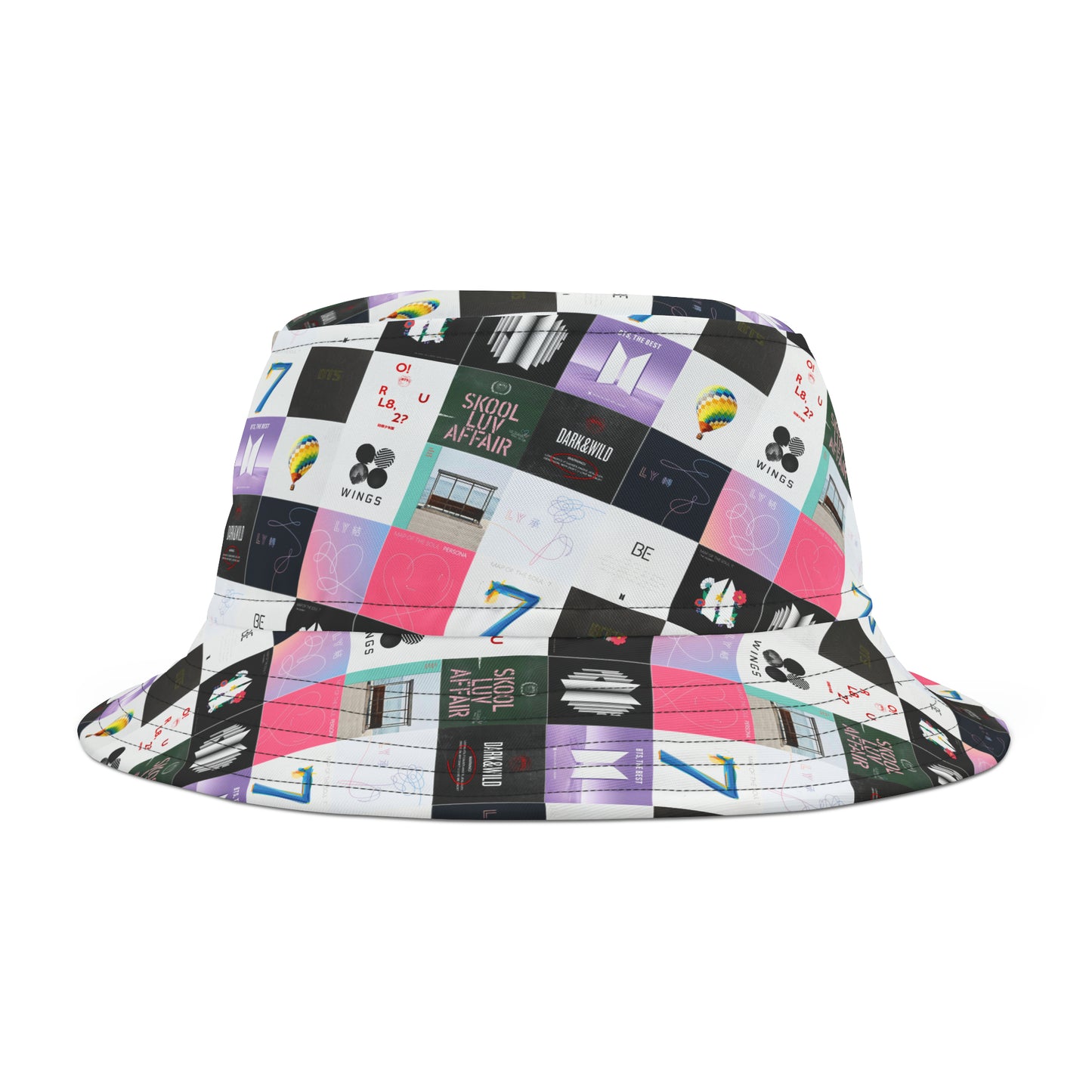 BTS Album Cover Collage Bucket Hat