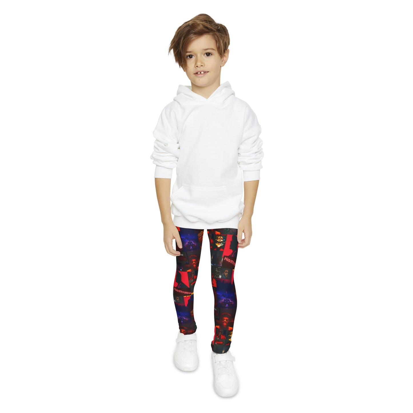 The Weeknd Heartless Nightmares Collage Youth Full-Length Leggings