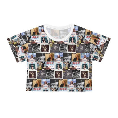 Lana Del Rey Album Cover Collage Crop Tee