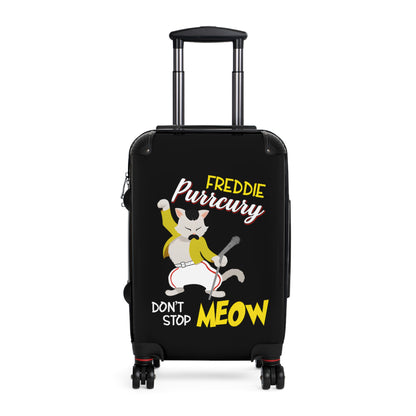 Queen Don't Stop Meow Freddie Purrcury Suitcase