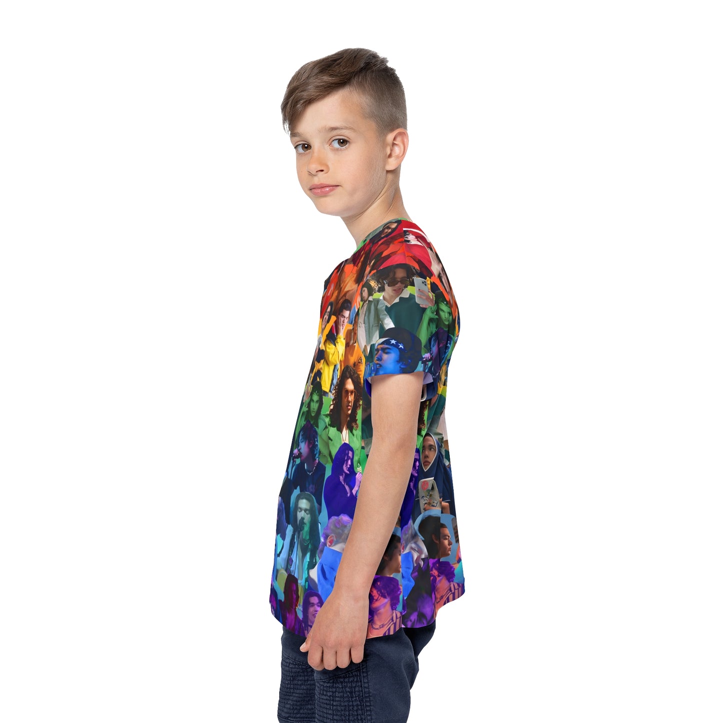 Conan Grey Rainbow Photo Collage Kids Sports Jersey