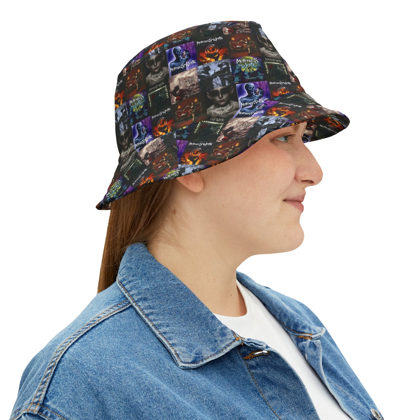 Motionless In White Album Cover Collage Bucket Hat