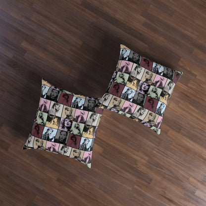 Taylor Swift Eras Collage Tufted Floor Pillow, Square