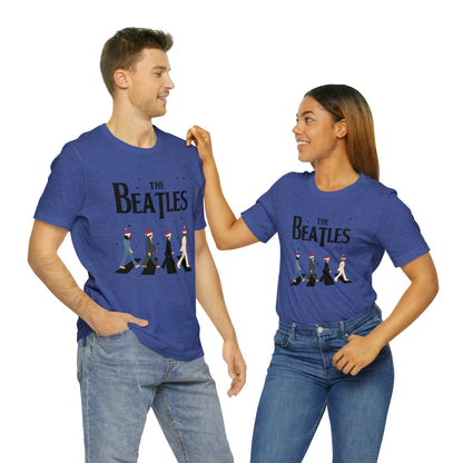 The Beatles Abbey Road Santas Unisex Jersey Short Sleeve Tee Shirt