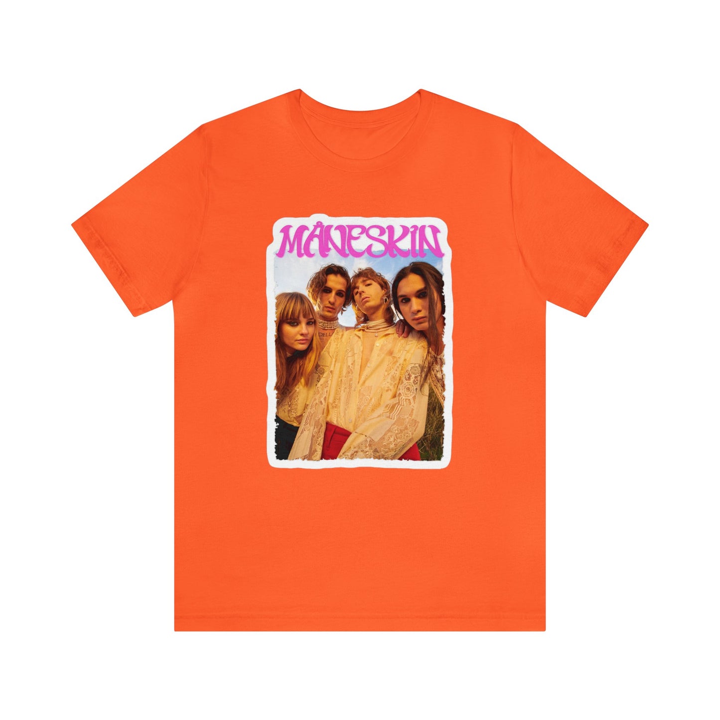 Måneskin Group Photo Unisex Jersey Short Sleeve Tee Shirt