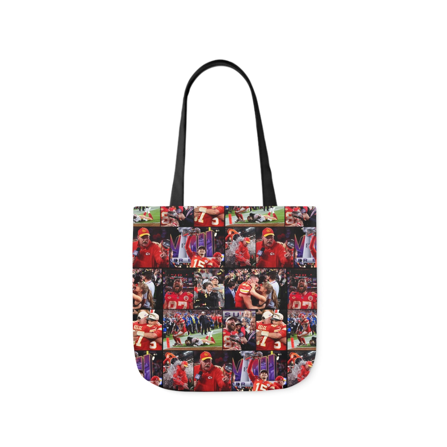 Kansas City Chiefs Superbowl LVIII Championship Victory Collage Polyester Canvas Tote Bag