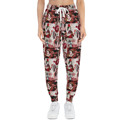 Lana Del Rey Cherry Coke Collage Athletic Jogger Sweatpants