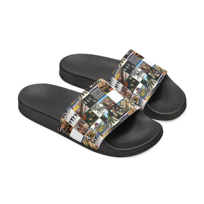 The Beatles Album Cover Collage Women's Slide Sandals