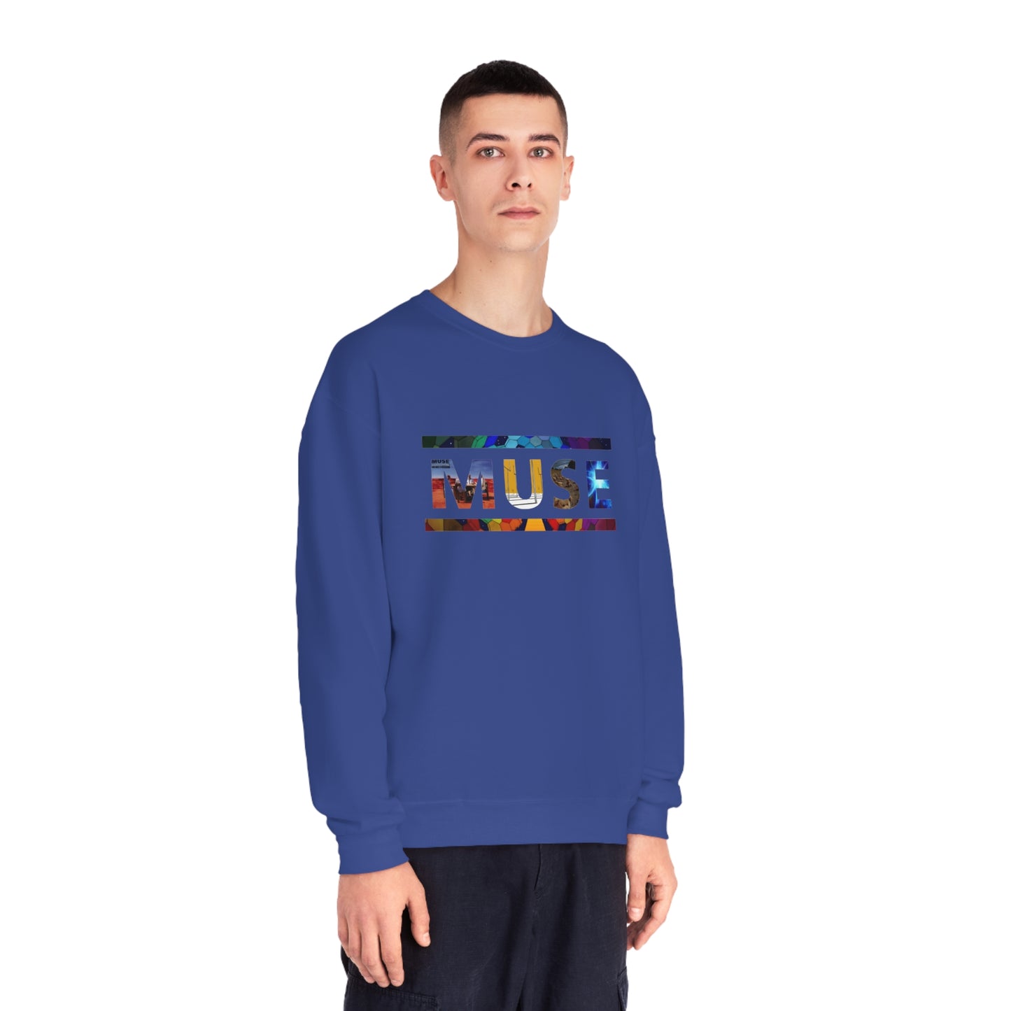 Muse Album Art Letters Unisex NuBlend Crewneck Sweatshirt