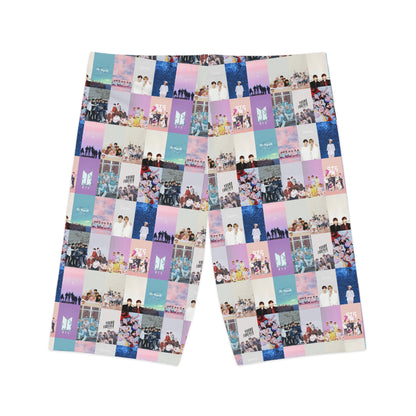 BTS Pastel Aesthetic Collage Women's Bike Shorts