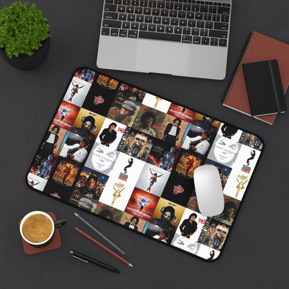 Michael Jackson Album Cover Collage Desk Mat