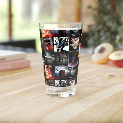 Slipknot Album Art Collage Pint Glass