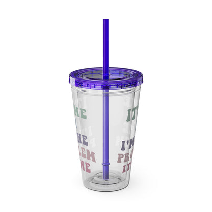 Taylor Swift It's Me Hi Sunsplash Tumbler with Straw