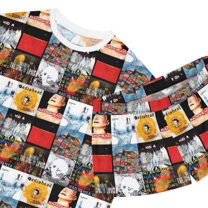 Radiohead Album Cover Collage Women's Short Pajama Set