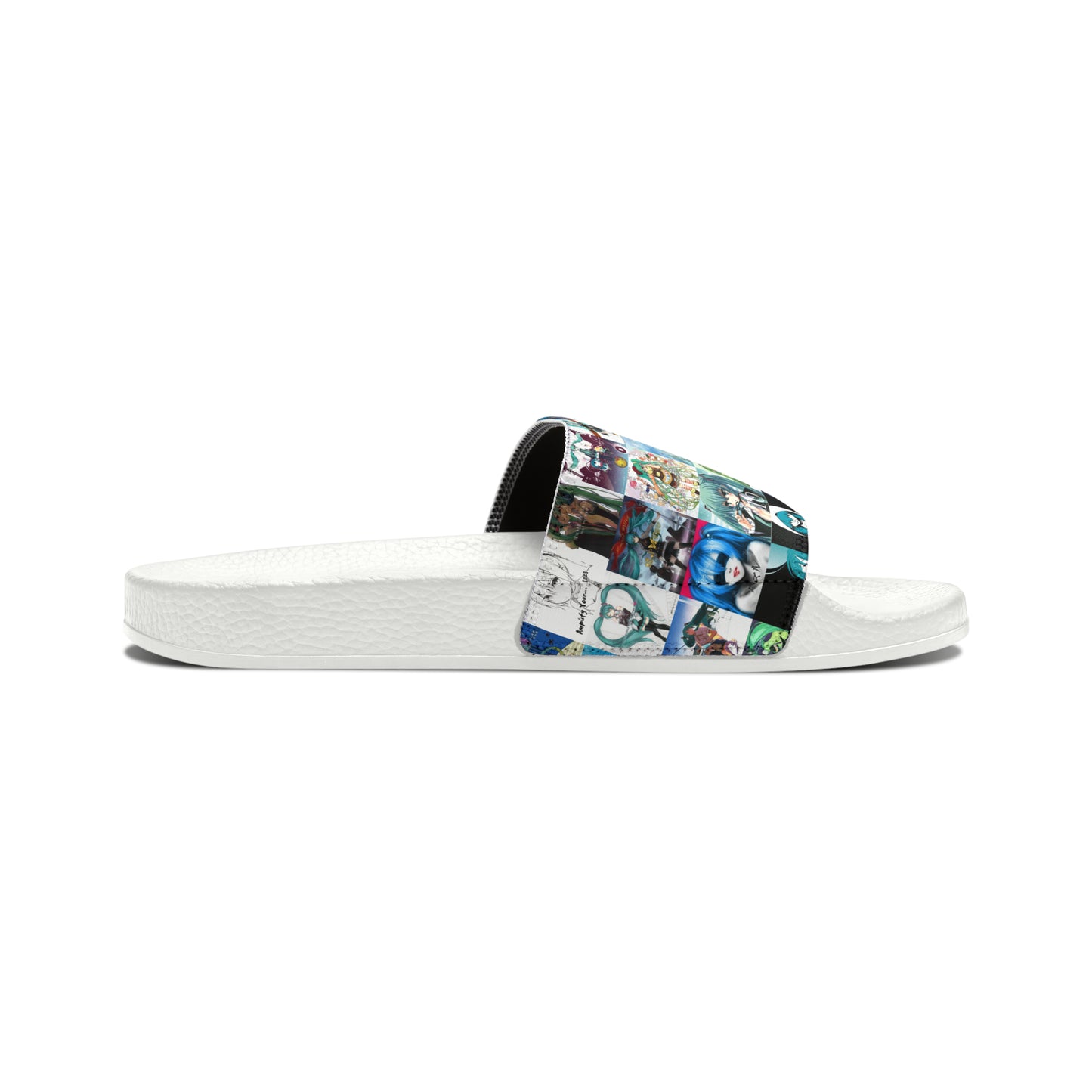 Hatsune Miku Album Cover Collage Men's Slide Sandals