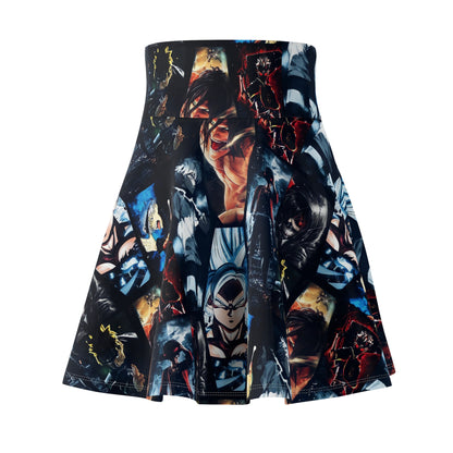 Anime Hero Montage Women's Skater Skirt