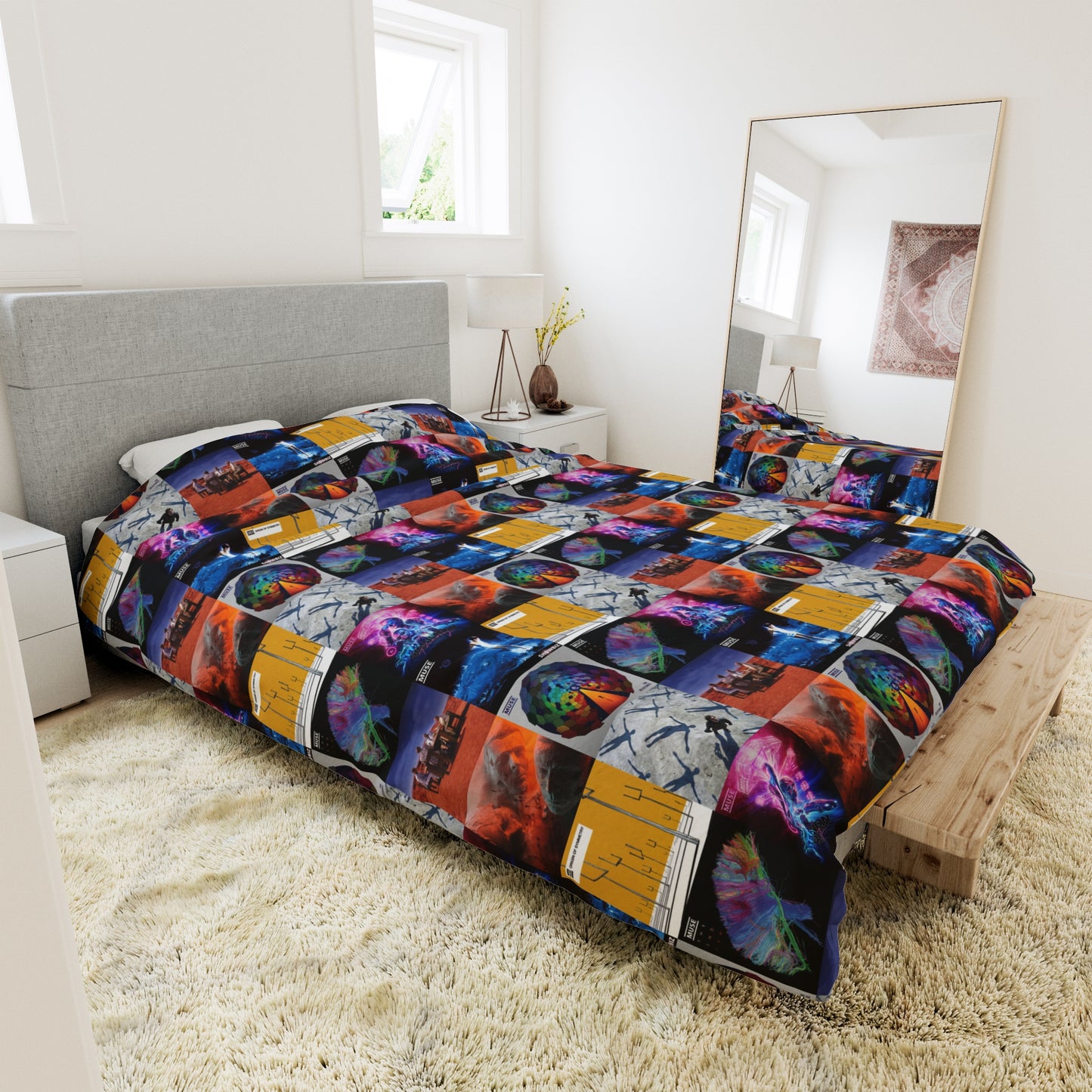 Muse Album Cover Collage Duvet Cover