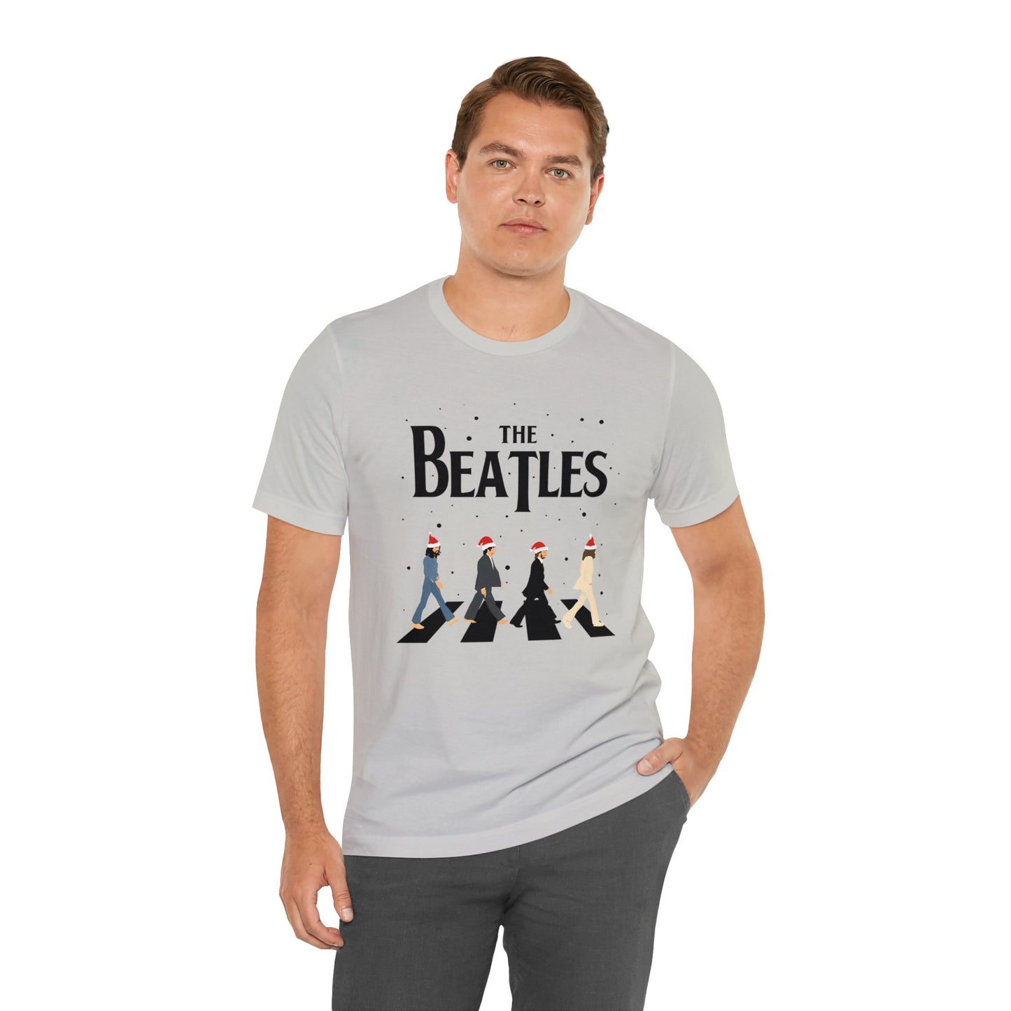 The Beatles Abbey Road Santas Unisex Jersey Short Sleeve Tee Shirt