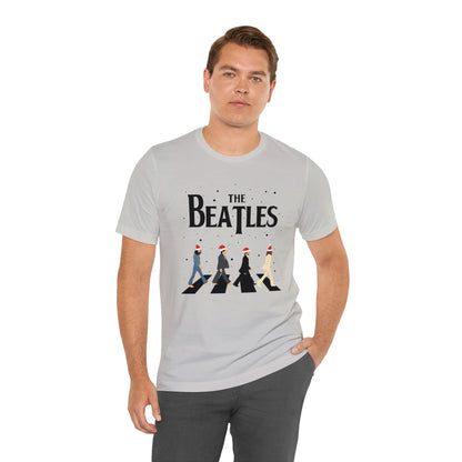 The Beatles Abbey Road Santas Unisex Jersey Short Sleeve Tee Shirt