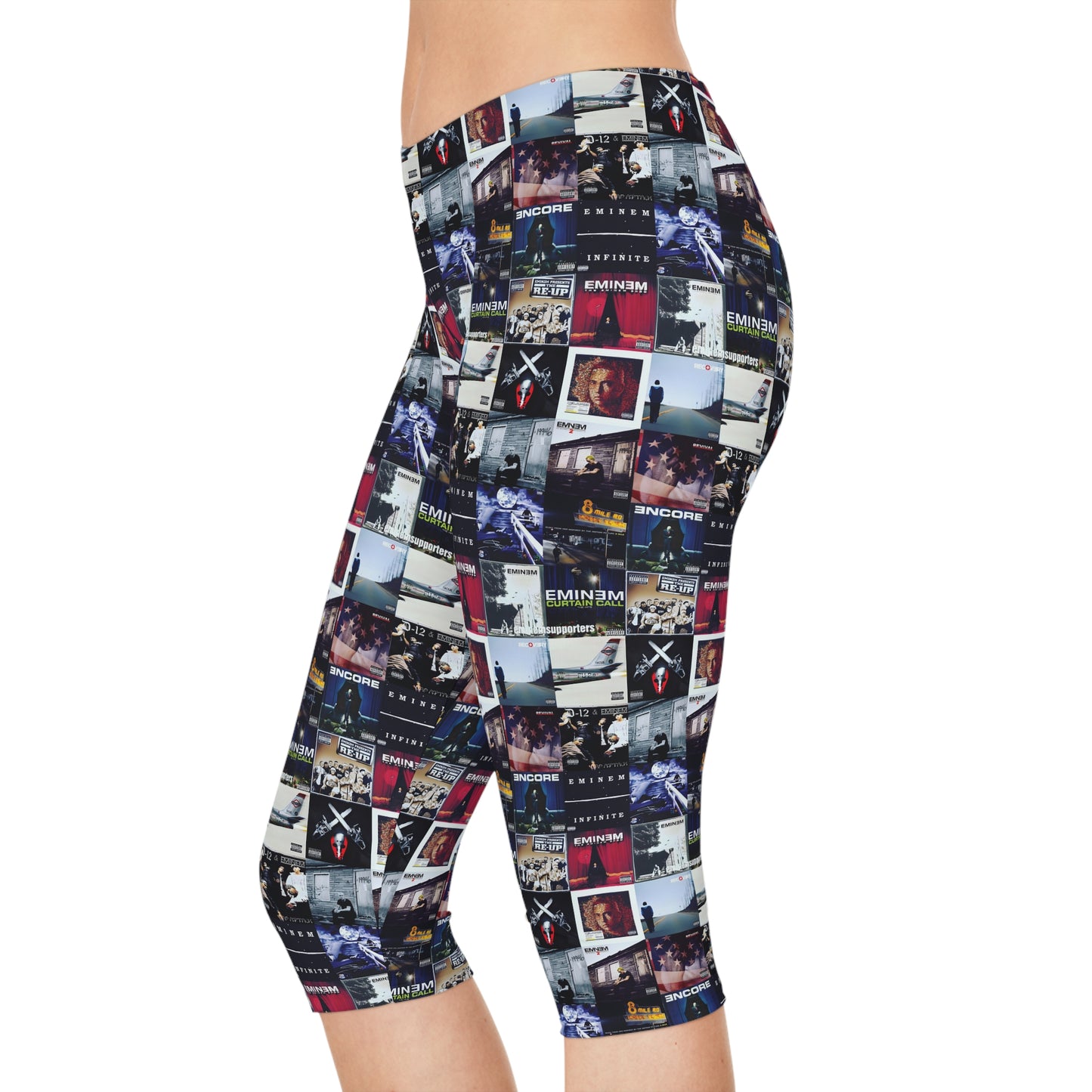 Eminem Album Art Cover Collage Women's Capri Leggings