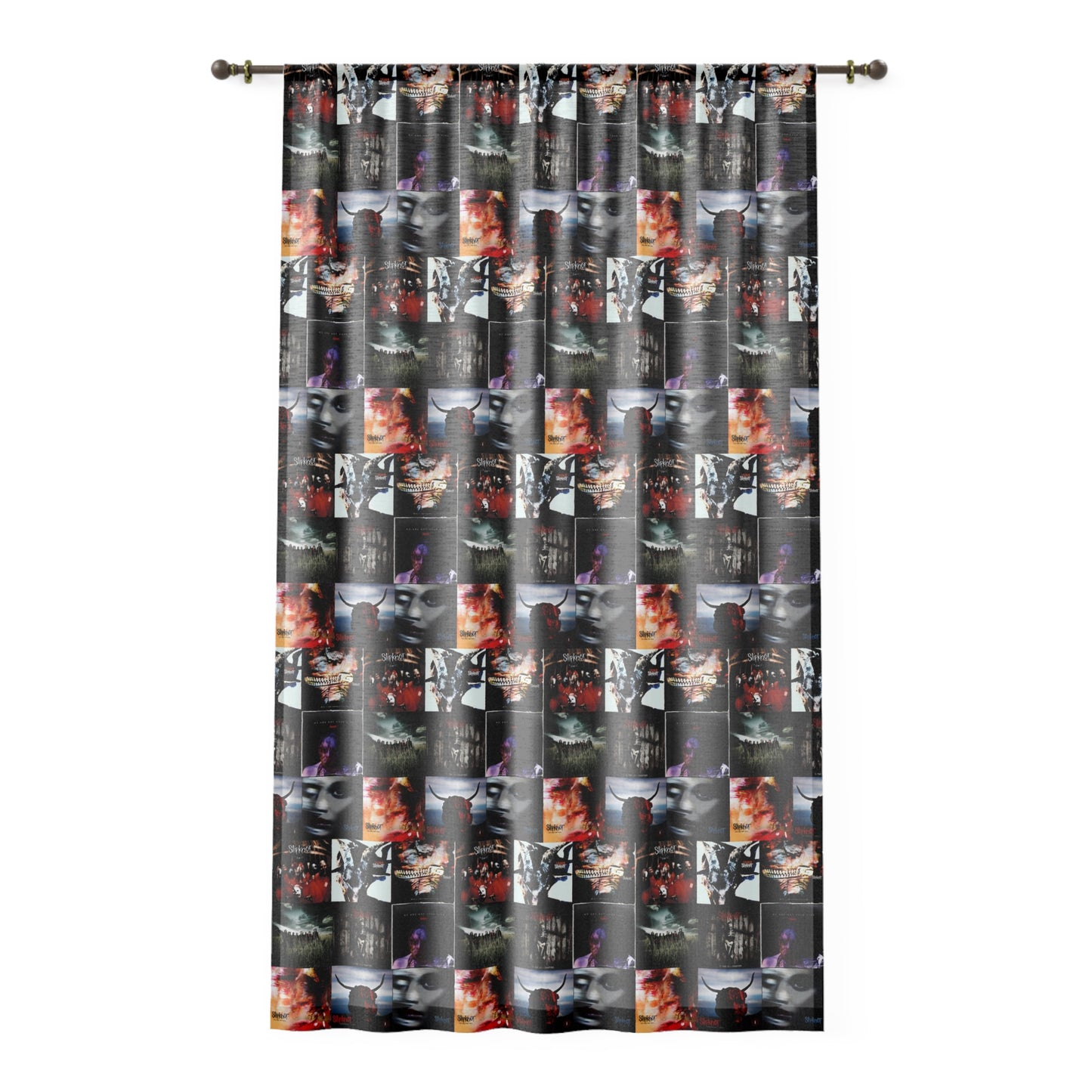 Slipknot Album Art Collage Window Curtain