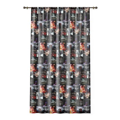 Slipknot Album Art Collage Window Curtain