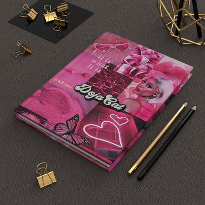 Doja Cat Pink Vibes Collage Hardcover Journal