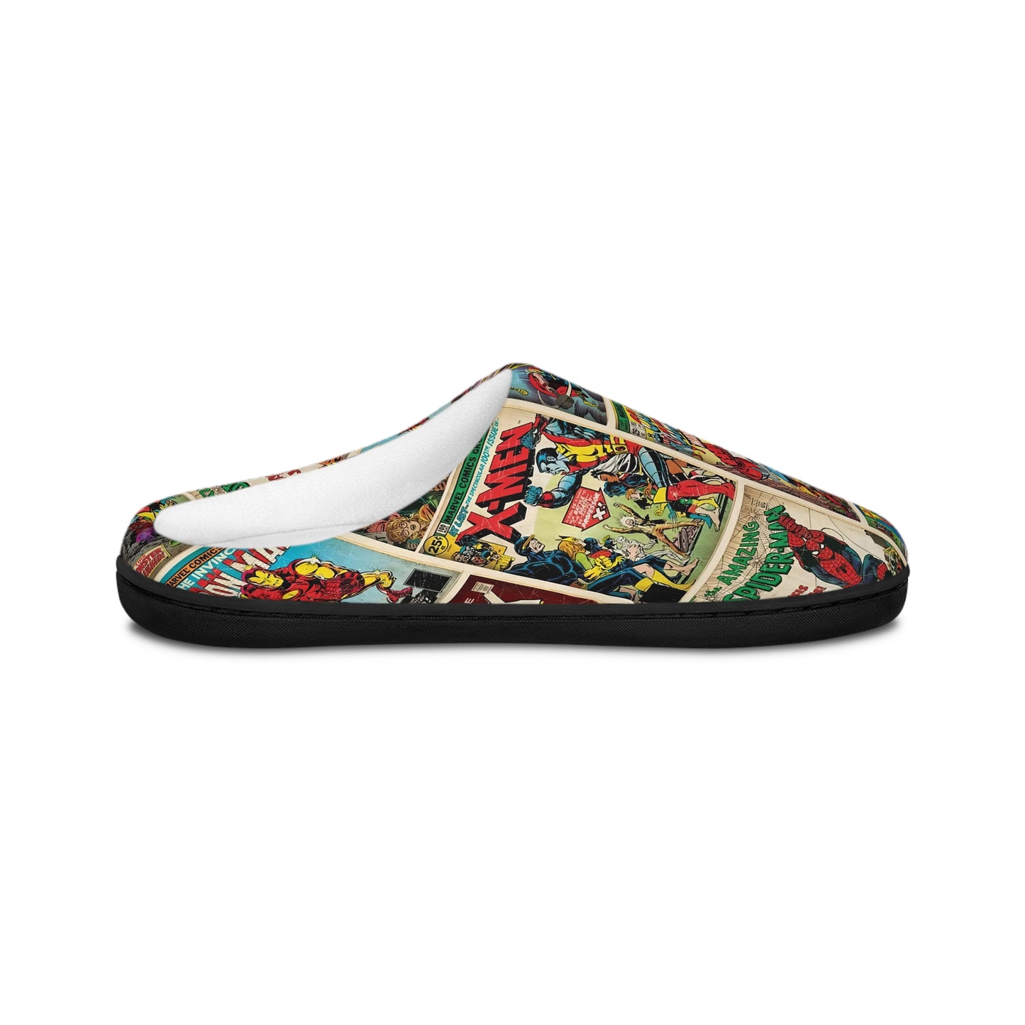 Marvel Comic Book Cover Collage Women's Indoor Slippers
