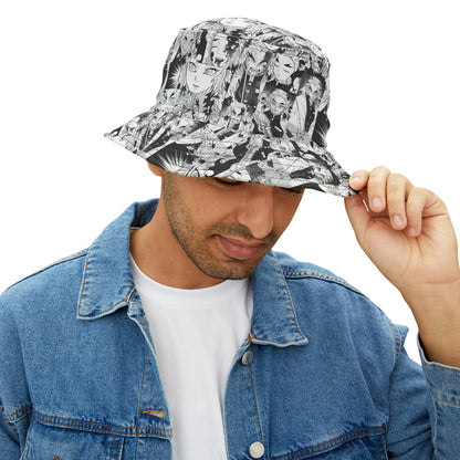 Demon Slayer Kyojuro Rengoku Collage Bucket Hat