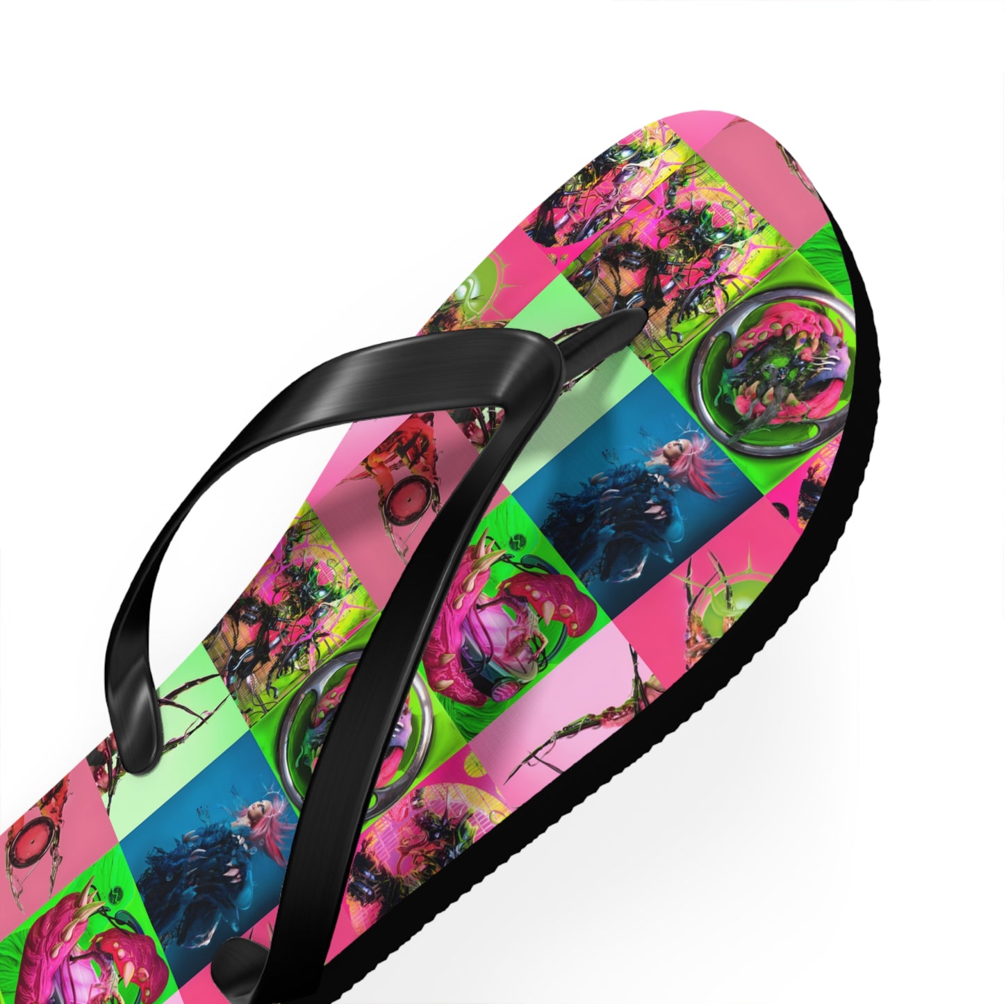 Lady Gaga Dawn of Chromatica Mosaic Flip Flops