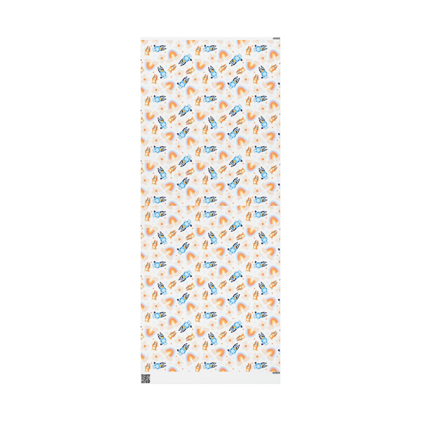 Bluey Rainbows & Flowers Pattern Gift Wrapping Paper