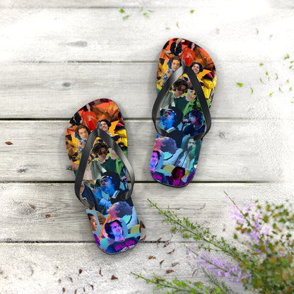 Conan Grey Rainbow Photo Collage Flip Flops